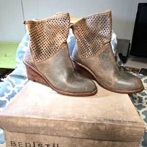 Bed Stu Brown Ankle Boots